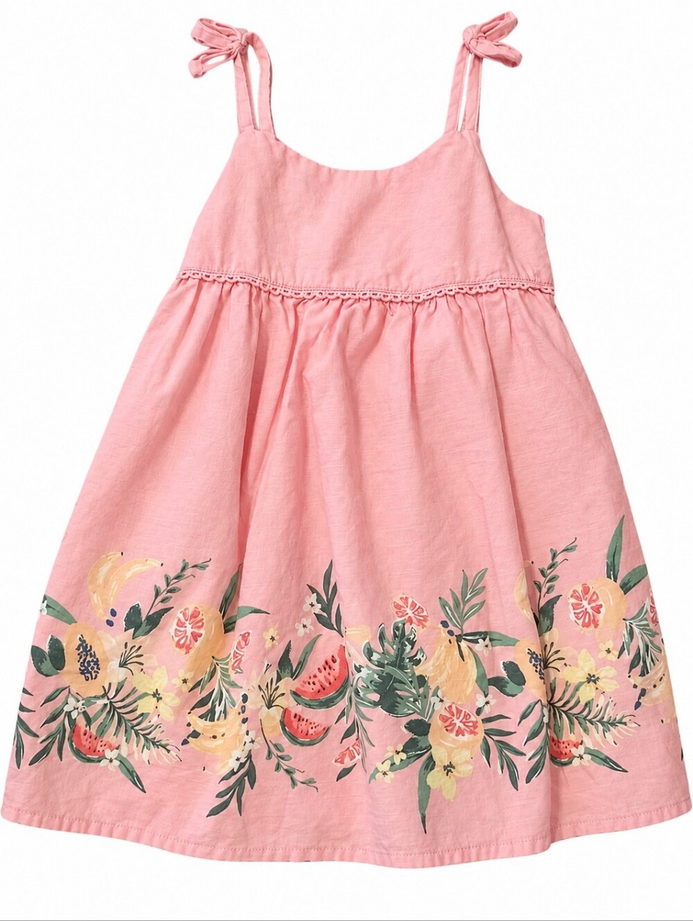 Baby B'gosh Girls 18M Pink Tropical Fruit Watermelon Tie Strap Sundress